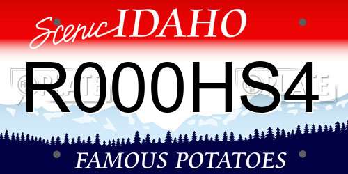 R000HS4 Idaho License Plate