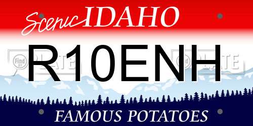 R10ENH Idaho License Plate