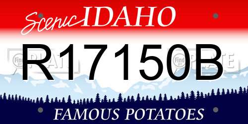 R17150B Idaho License Plate
