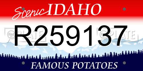 R259137 Idaho License Plate