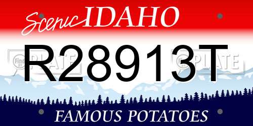 R28913T Idaho License Plate