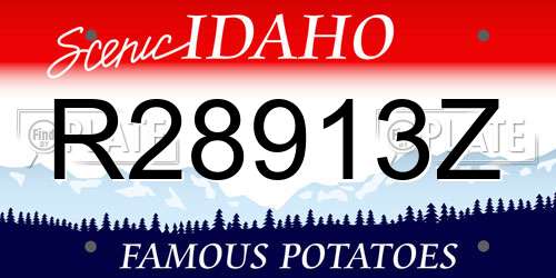 R28913Z Idaho License Plate