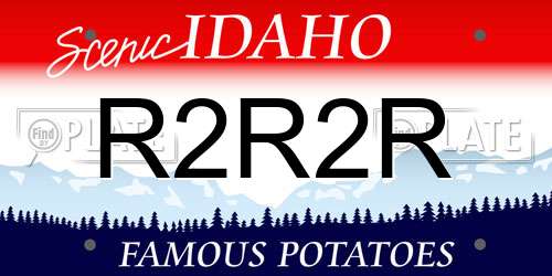 R2R2R Idaho License Plate