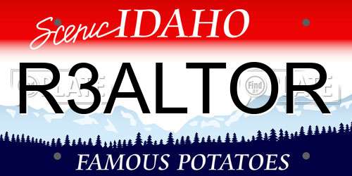 R3ALTOR Idaho License Plate
