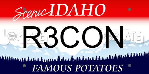 R3CON Idaho License Plate
