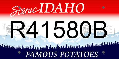 R41580B Idaho License Plate