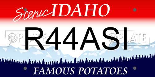 R44ASI Idaho License Plate