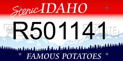 R501141 Idaho License Plate