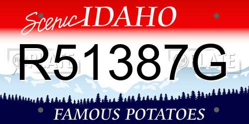 R51387G Idaho License Plate