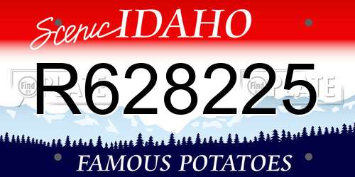 R628225 Idaho License Plate