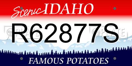 R62877S Idaho License Plate