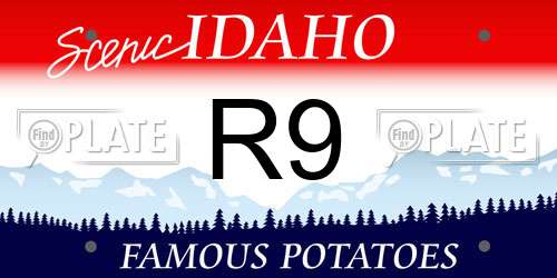 R9 Idaho License Plate