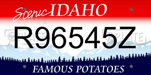 R96545Z Idaho License Plate