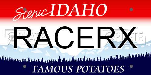 RACERX Idaho License Plate