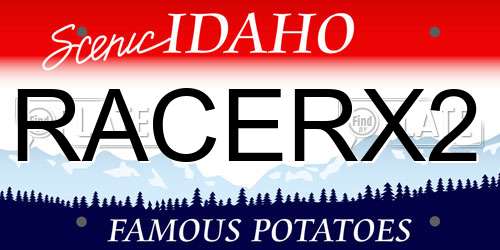 RACERX2 Idaho License Plate