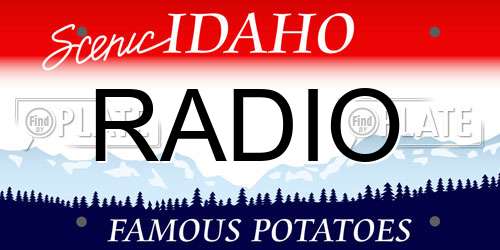 RADIO Idaho License Plate