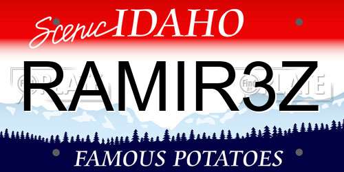 RAMIR3Z Idaho License Plate