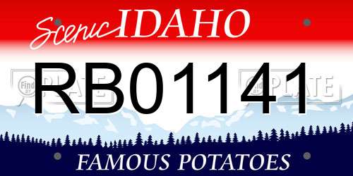 RB01141 Idaho License Plate