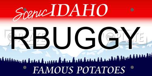 RBUGGY Idaho License Plate