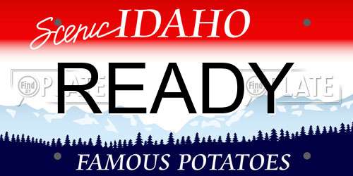 READY Idaho License Plate