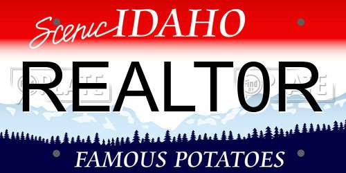 REALT0R Idaho License Plate