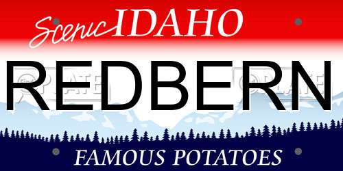 REDBERN Idaho License Plate