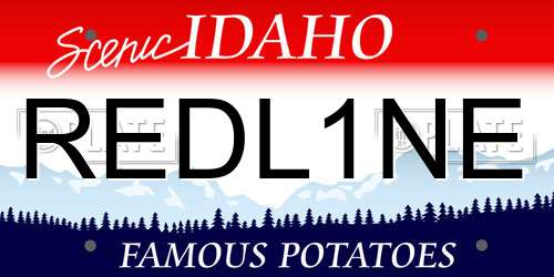 REDL1NE Idaho License Plate