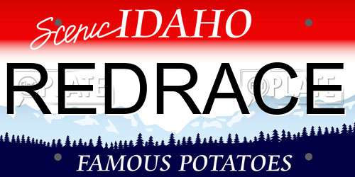 REDRACE Idaho License Plate