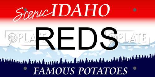 REDS Idaho License Plate