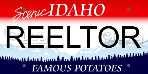 REELTOR Idaho License Plate