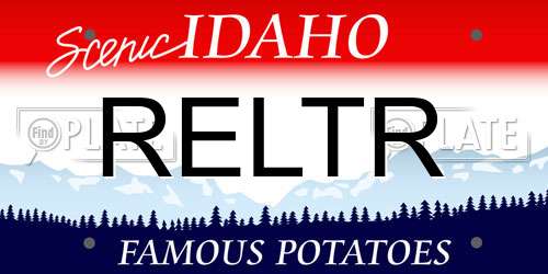 RELTR Idaho License Plate