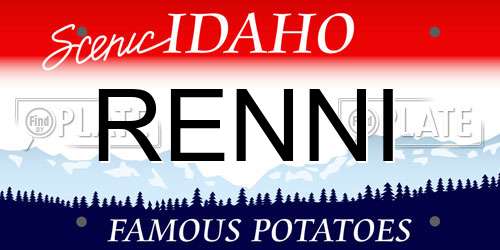 RENNI Idaho License Plate