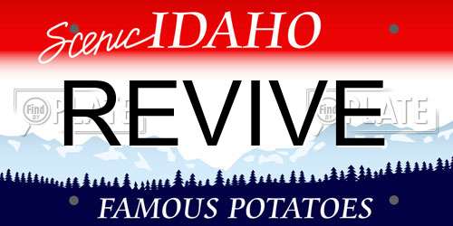 REVIVE Idaho License Plate