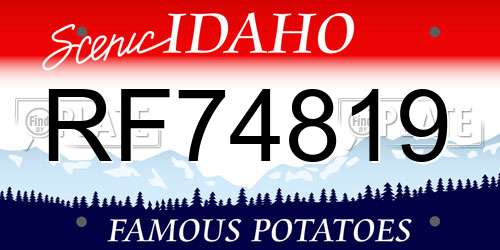 RF74819 Idaho License Plate