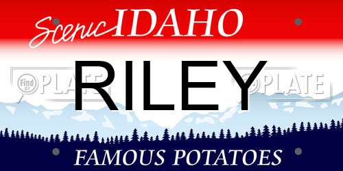 RILEY Idaho License Plate