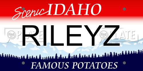 RILEYZ Idaho License Plate