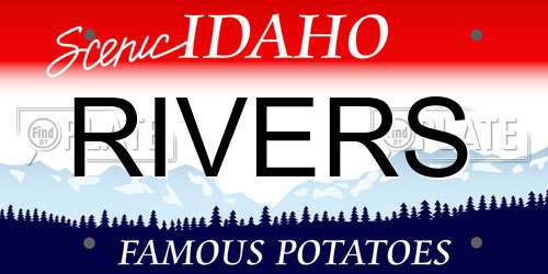 RIVERS Idaho License Plate