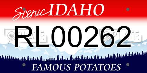 RL00262 Idaho License Plate