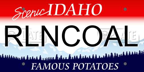RLNCOAL Idaho License Plate