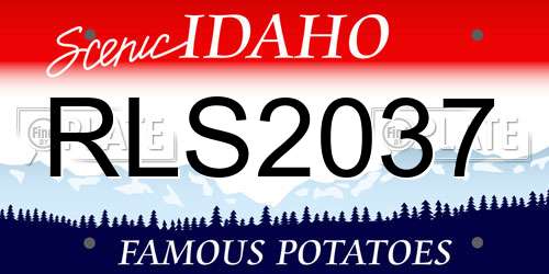 RLS2037 Idaho License Plate