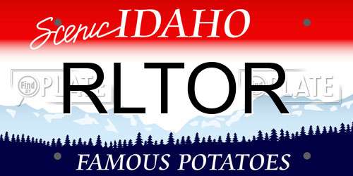 RLTOR Idaho License Plate
