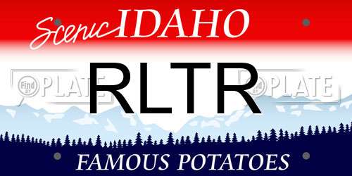 RLTR Idaho License Plate