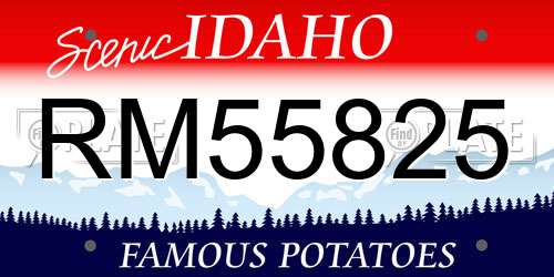 RM55825 Idaho License Plate