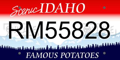 RM55828 Idaho License Plate
