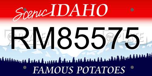 RM85575 Idaho License Plate