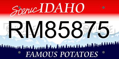 RM85875 Idaho License Plate