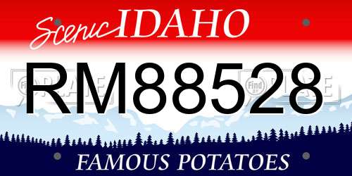 RM88528 Idaho License Plate