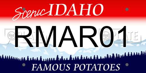 RMAR01 Idaho License Plate