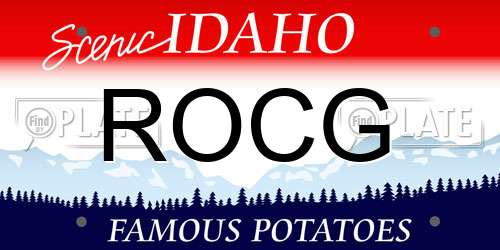 ROCG Idaho License Plate