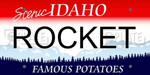 ROCKET Idaho License Plate